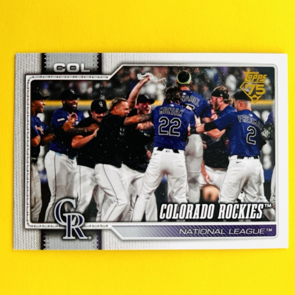2026 Topps Series 2 - GOLDEN MIRROR IMAGE VARIATION SSP  Colorado Rockies #508